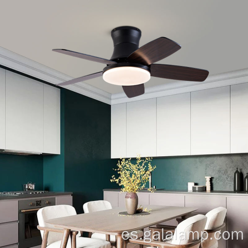 Ventilador de techo LED de estilo nórdico moderno con luz